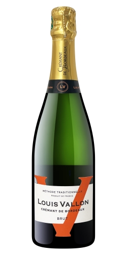 Игристое вино Луи Валлон Креман де Бордо Брют в п/у с бокалом